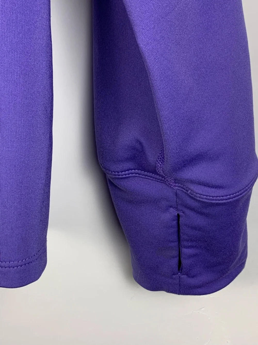 Nike Dri-FIT Running Half Zip Pullover Purple White Thumbholes Women’s M